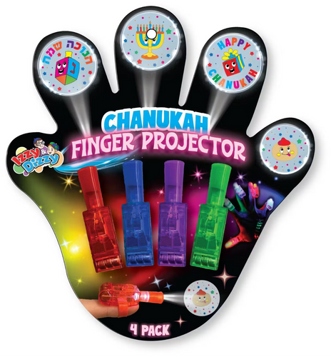 PROJECTOR CHANUKAH 4PK FINGER LIGHT