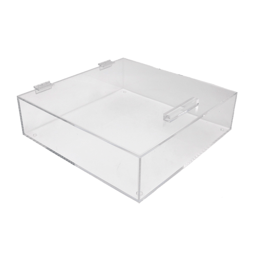 MATZAH BOX LUCITE SQUARE