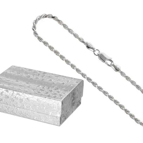 ZJ STERLING SILVER ROPE CHAIN