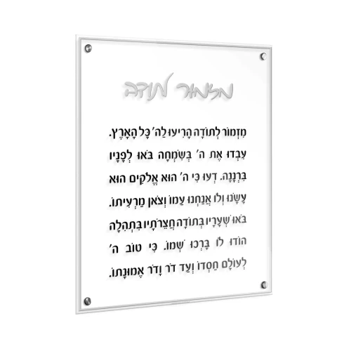 Mizmor Lesoda - Classic - Silver 11 X 14