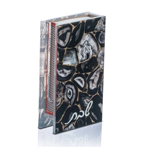 Match Box Agate - Black 3 X 5