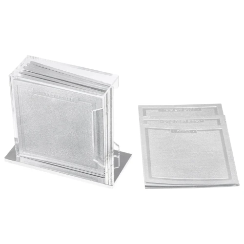 Tehillim Set Leather Soft - Cover-Silver & Silver Holder