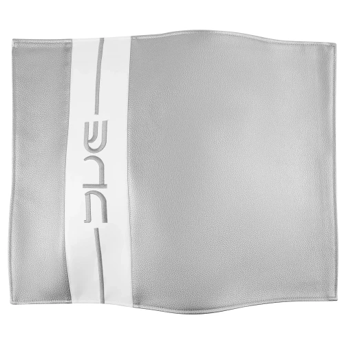 Pu Leather-Challah Cover - Dark Grey/Silver