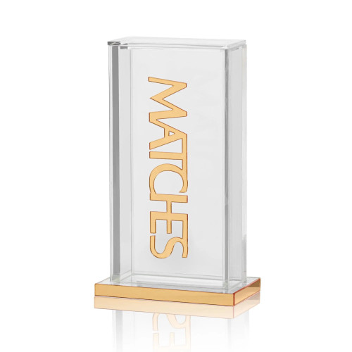 Pillar Match Holder - Gold