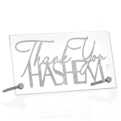 Thank You Hashem Basic Tabletop Silver