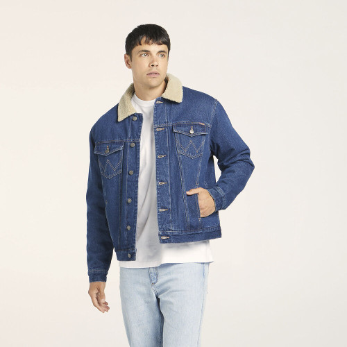 Classic Sherpa Jacket - 70s Blue