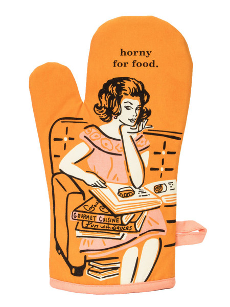 Horny For Food - Oven Mitt