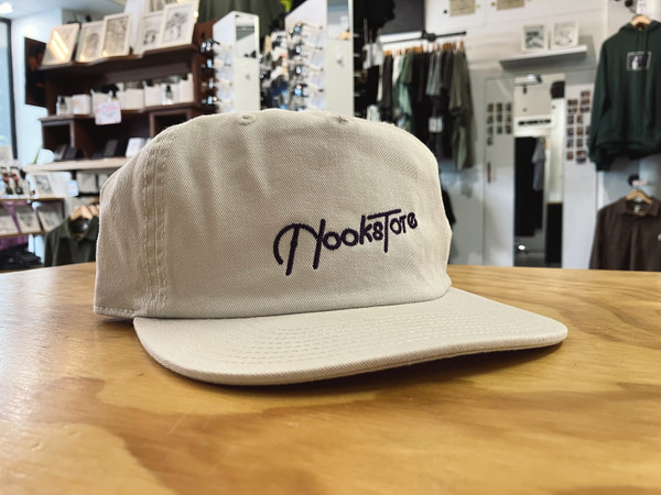 Nookstore Script 5 Panel Hat - Bone