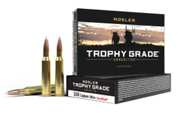 NOSLER Büchsenpatronen Trophy Grade, (Kal..338 Lapua Mag.,300 grs./19,44 g AB SP), (20 Schuss)