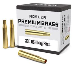 NOSLER Premium Messinghülsen, ladefertig (.300 H&H Magnum, VPE 25)