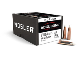 NOSLER Geschosse AccuBond (AB), Bonded (.277",140grs./9,07g SP, VPE 50)