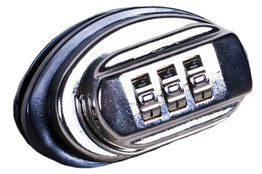 Franzen Abzugschloss mit Zahlenkombination (nickel)