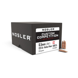 NOSLER Geschosse Custom Competition (6,5mm (.264"), 123grs./7,97g HPBT, VPE 1.000)