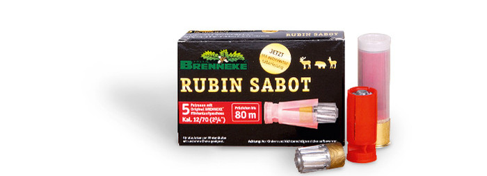 Brenneke Flintenlaufpatronen "RubinSabot"