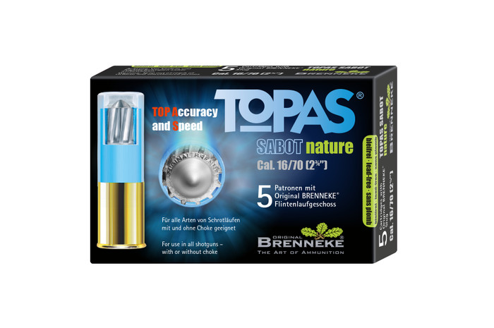 Brenneke Flintenlaufpatronen "TOPAS Sabot nature"