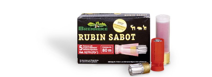 Brenneke Flintenlaufpatronen "RubinSabot"