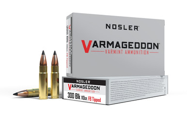 NOSLER Büchsenpatronen Varmageddon (.300 AAC Blackout,110 grs./7,13g VG FBT), VPE 20 Schuss