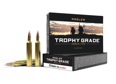 NOSLER Büchsenpatronen Trophy Grade, (Kal. .26 Nosler, 140 grs./9,07 g AB SP), (20 Schuss)