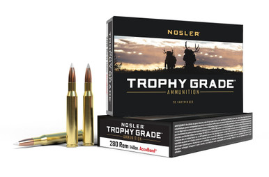 NOSLER Büchsenpatronen Trophy Grade (Kal. .280 Rem., 140 grs./9,07 g AB SP), (20 Schuss)