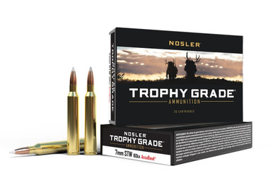 NOSLER Büchsenpatronen Trophy Grade (Kal. 7mm STW, 160 grs./10,36 g AB SP), (20 Schuss)