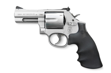 S&W Revolver M686 ".357 Security Special, 4", RB (Stainless / HOGUE Gummigriff)