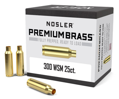 NOSLER Premium Messinghülsen, ladefertig (.300 WSM, VPE 25)