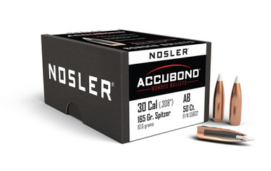 NOSLER Geschosse AccuBond (AB), Bonded (.308",165grs./10,69g SP, VPE 50)