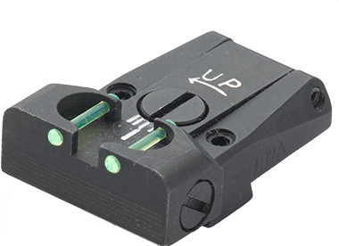 LPA Mikrom.-Visier "TR", f. Walther Q5 Match SF, Black Diamond, Q4 SF O.R. (Fiber-Optik)