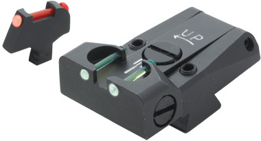 LPA "Fiber Optic"-Visier "TTF", f. Colt Series 80 Goverment