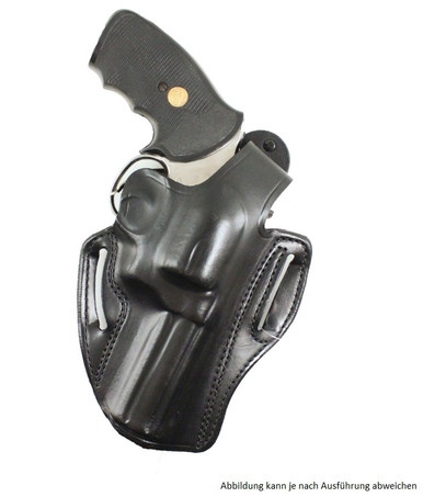 S&W-De Santis Gürtelholster Thumb Break Scabbard, rechts f. M&P45, 4,5" (schwarz)