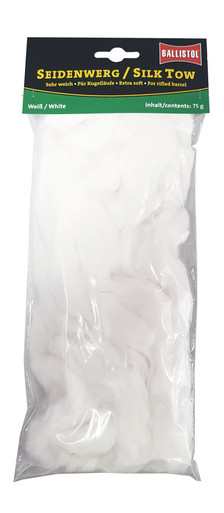 Seidenwerg , 75 g, Gewehrreinigungswerg (weiß)