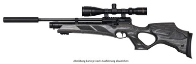 HW-PLG 110 T (4,5mm / Schalldämpfer / Lochschaft grau, schwarz Schichtholz)