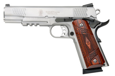 S&W Pistole SW1911TA, FS, 5", stainless (Tactical / Dust Cover Rail)