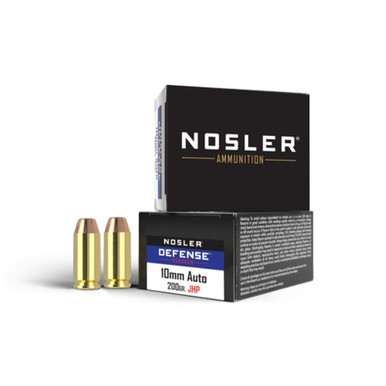 NOSLER Pistolenpatronen Defense Handgun (10mm Auto, 200 grs./12,96 g BHG JHP), VPE 20 Schuss