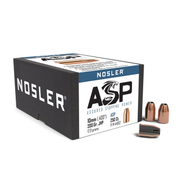 NOSLER Kurzwaffengeschosse ASP (10mm (.400"), 200 grs./12,96g JHP,VPE 250)