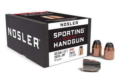 NOSLER Revolvergeschosse Sporting (.45 Colt (.451"), 250grs./16,20g JHP,VPE 100)