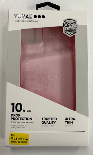 YUVAL Pink Glitter case 11 Pro Max