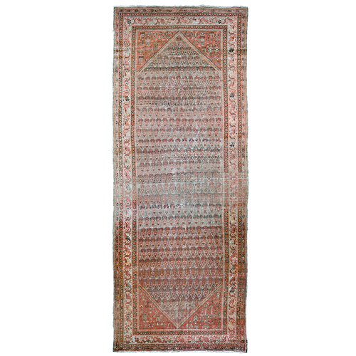 Antique Persian 16'8" x 6'3" Wool Malayer Area Rug