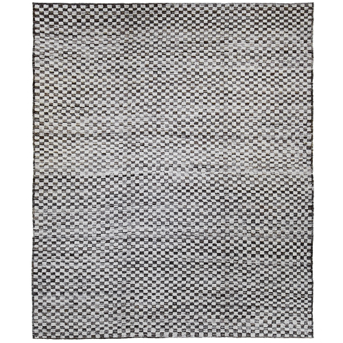 Afghani 12' x 10' Wool Checkered Area Rug