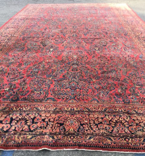 Antique Persian 20' x 12' Wool Surok Room Rug