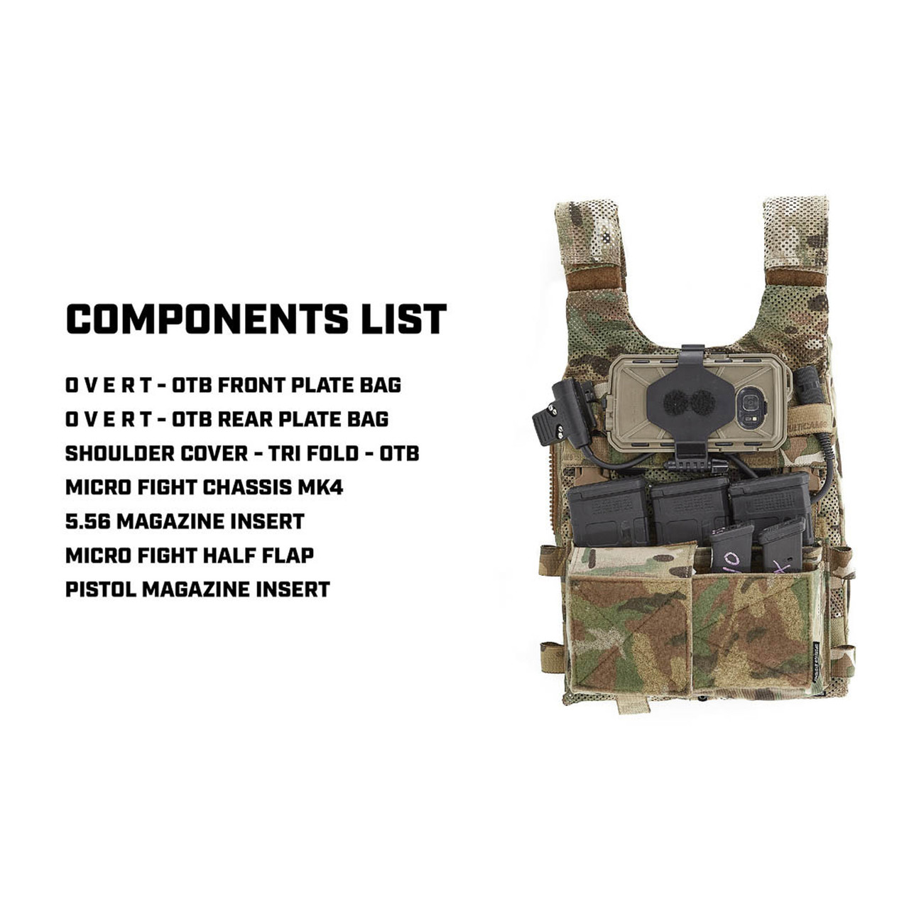 Spiritus Systems OTB LV-119 Front Overt Plate Bag - Multicam