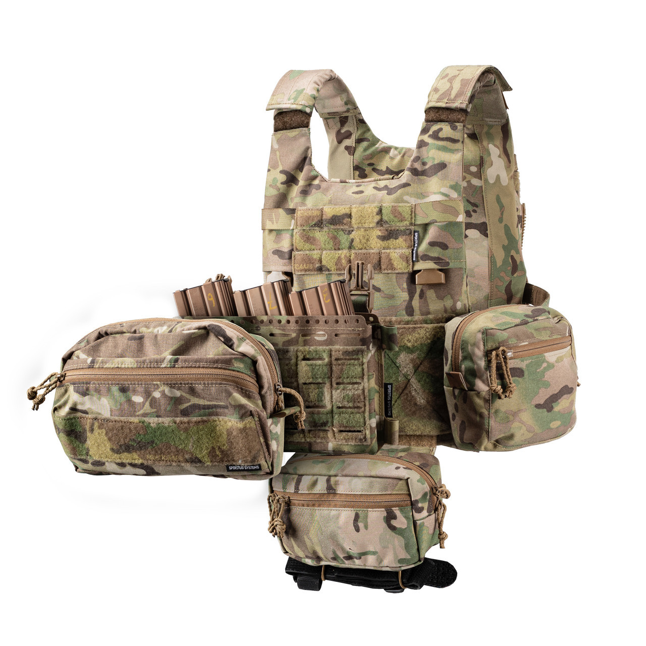 Half MOLLE Panel for Spiritus Systems Micro Fight Chest Rig – AXL