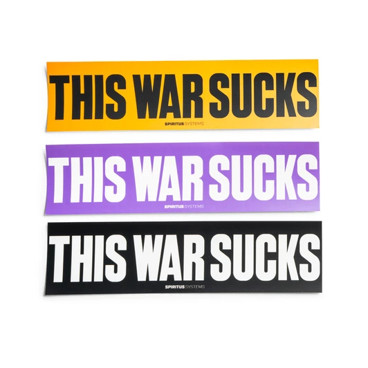 "THIS WAR SUCKS" Bumper Sticker Pack