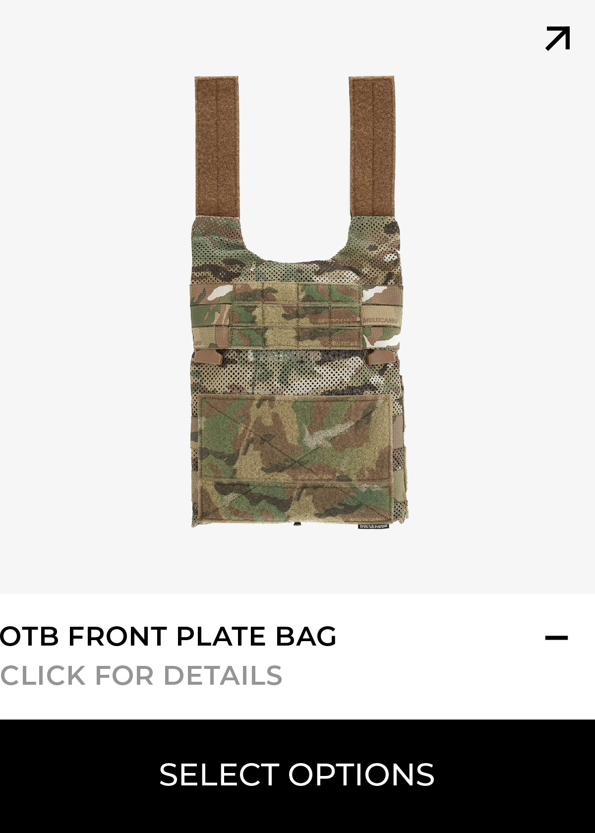 OTB LV-119 Front Overt Plate Bag - Spiritus Systems