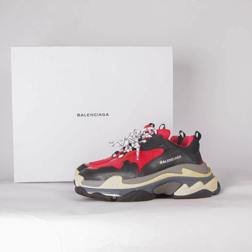 UA High quality replica Balenciaga triple s trainer sneakers Red bred color