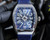 Super clone replica plain jane Franck Muller FM Vanguard Yachting V45 silver-black watch