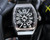 Super clone replica plain jane Franck Muller FM Vanguard Yachting V45 silver-black watch