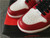 UA High quality replica nike Air Jordan Retro 1 high top OG 1  White/Black-Red  Sneakers