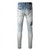 High Quality Replica UA Amiri Denim Applique Logo Jean Clay Indigo, Pants