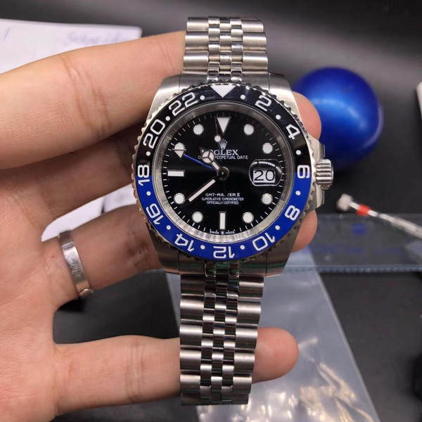 buy High quality replica Rolex batman GMT Master 2 watch replica from hypereptime Rolex